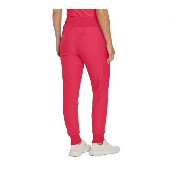 Landau Forward Women's‎ Jogger Scrub Pants Petite Small PS Tea Berry Medical - Picture 3 of 12